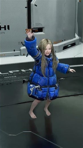 Pragmata Little Girl Dance - So Cute! 😍 | The Viral "Dead Simulator" Moment #shorts #pragmata #cute