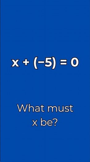 Additive Inverse Property | Opposites Add to Zero