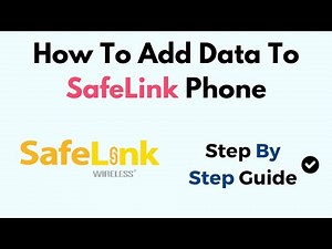 How To Add Data To SafeLink Phone
