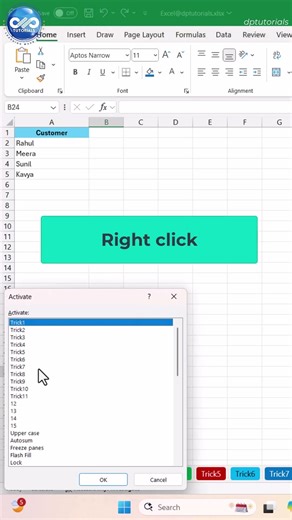 Two Excel Shortcuts to Switch Sheets Instantly