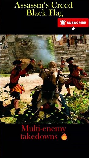 1 vs 10 😳 No Mercy Fight | AC Black Flag ⚔️ #assassinscreed #acblackflag #blackflag #gaming