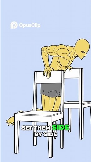 Chair Workout Push Ups, Dips & Core Exercises