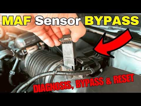 MAF sensor bypass & Diagnosis: 7 Bad maf sensor symptoms & How to reset mass air flow sensor/bypass