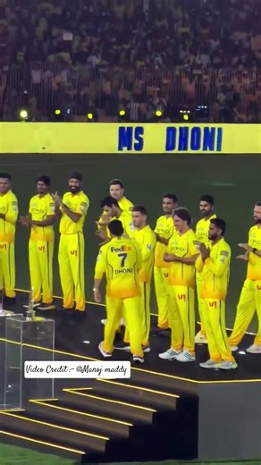 AURA FARMING AT ITS PEAK 🤯 MS DHONI ENTRY IN CSK ROAR EVENT #shorts #cricket #csk