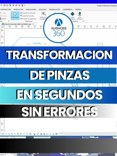 La transformación de pinzas es una técnica clave del patronaje para adaptar el plano de la tela al volumen del cuerpo y generar nuevos diseños. Con Audaces Patrones puedes mover, cerrar y abrir pinzas digitalmente sin alterar las medidas ni el calce original del molde. Esto te permite trabajar más rápido, experimentar con nuevas líneas de diseño y mantener precisión industrial. 👉 Seguime para aprender más sobre moldería digital y herramientas profesionales de patronaje. #audaces360 #mentoriaaud