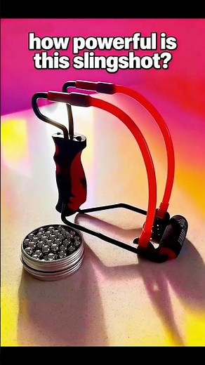 How powerful is the New Black Widow ? #slingshot #survival #catapult