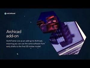 Archicad Timber & Wood Framing Tool in 20 seconds - ArchiFrame