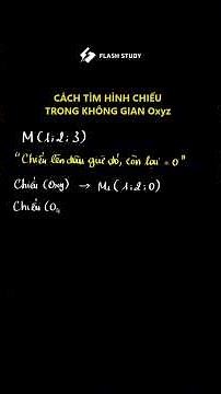 Cách tìm hình chiếu trong không gian OXYZ #anhgiaokid #toananhgiaokid #edutok