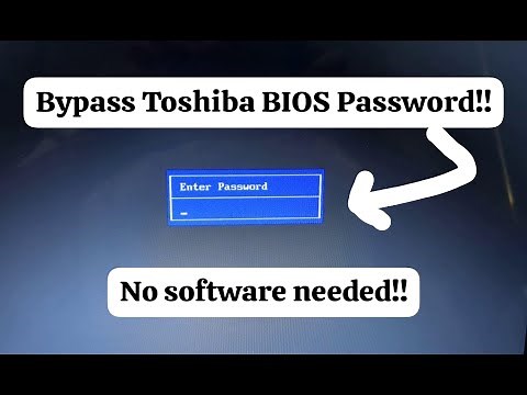 Toshiba Bios Password RESET - Quick Fix Solution! - (Toshiba C55-A5182)
