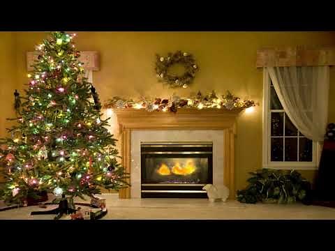 Live Wallpaper 4K Christmas Tree and Fireplace