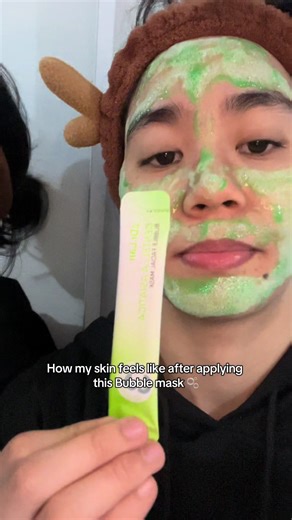 Satisfying Bubble Face Mask Experience