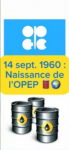 14 sept. 1960 : Naissance de l’OPEP 🛢️🌍 #histoire #opep #petrole