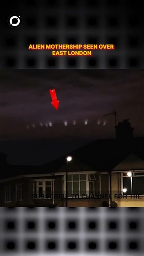 Mysterious Alien Mothership Caught On Camera over East London! #shortsfeed #alien #london