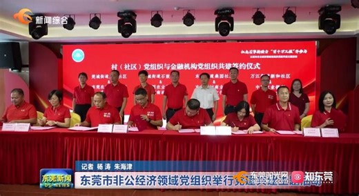 【视频】东莞市非公经济领域党组织举行党建共建主题活动