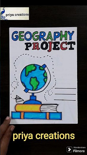 geography project front page design | geography project | project designs | assignment #shorts #art