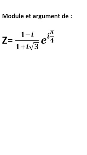 All For Math on Instagram: "trouver le module et l'argument d'un nombre complexe Découvrez dans cette vidéo tout ce qu’il faut savoir sur le module et l’argument d’un nombre complexe Nous expliquons de manière claire et progressive comment calculer le module, interpréter l’argument et visualiser les nombres complexes sur le plan complexe. Des exemples concrets et des illustrations vous aideront à mieux comprendre ces concepts essentiels en mathématiques. Que vous soyez étudiant en lycée, en prép