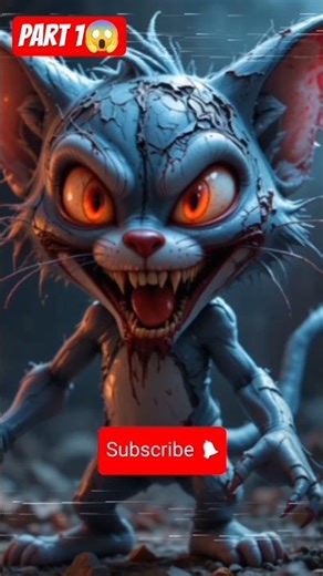 😱Tom and Jerry Turned Into Monster .Normal to Horror Transformation #ytshorts #horror #creepy #scary