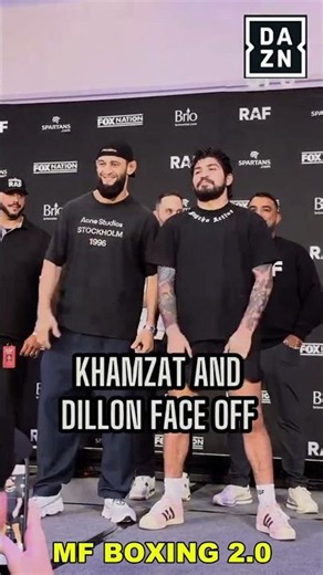 khamzat chimaev vs dillon danis face off#ufc #viralvideo #shots