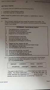 SECTION D: POETRYIn this section there are questions set on t... | Filo