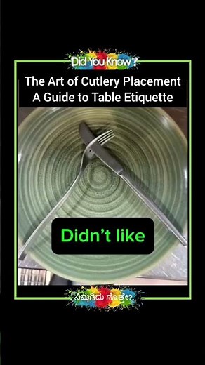 Cutlery Placement : The Unspoken Language of Table Etiquette
