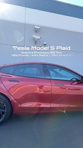Tesla Model S Plaid Tint - Spectra Photosync IRD - 70%/45% tint combo