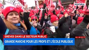 [PHOTOS] Grande manifestation du Front commun à Québec: «On n’a pas le choix d’aller jusqu’au bout»