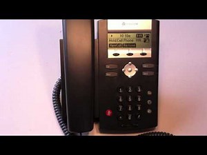 PolyCom 2 Line Phone - Placing A Call on Hold
