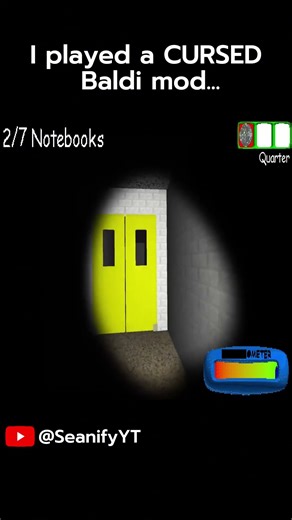 I found a cursed baldi mod... #shorts #horror #gaming #seanify #baldisbasics