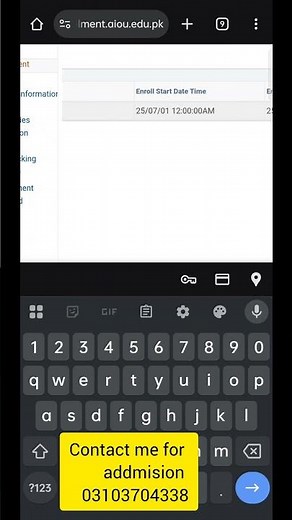 Continue student Admission Autumn 2025 | enrollment 2nd semester admission | Aiou Matric Admission