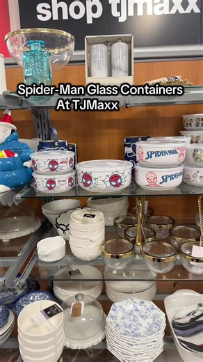 Finding Spider-Man Glass Containers at TJMaxx