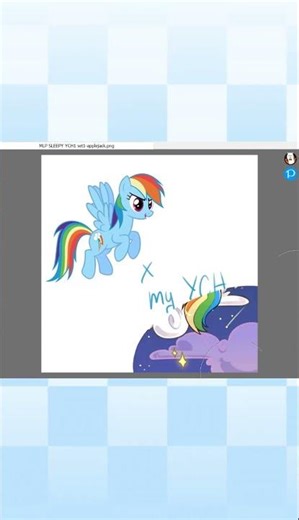 pt 2 rainbow dash is the next, mlp mane six, on the drawing block