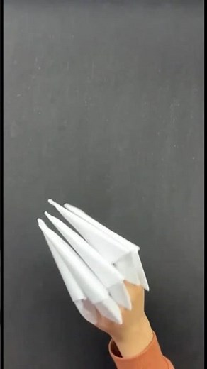 EASY PAPER CLAWS ORIGAMI TUTORIAL | HOW TO MAKE PAPER CLAWS ORIGAMI | EASY TOP ORIGAMI WOLF CLAWS