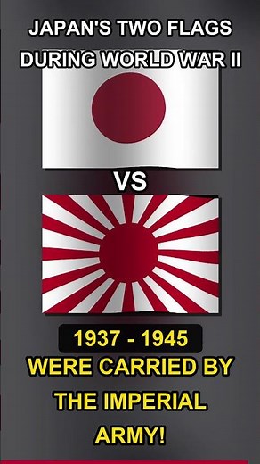 Japan's TWO flags during World War II 🇯🇵 😲 #Shorts #History