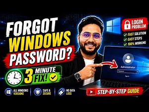 Forgot Windows Password? Reset It in 3 Minutes Without Data Loss (Windows 11/10)
