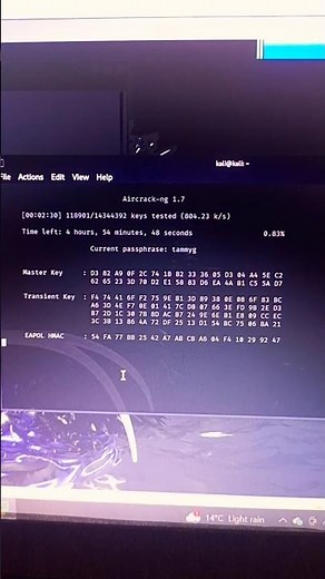 How to crack Wifi password 🔑 using Aircrack-ng #attack #phishingattack #aircrackng#wifi #hacking