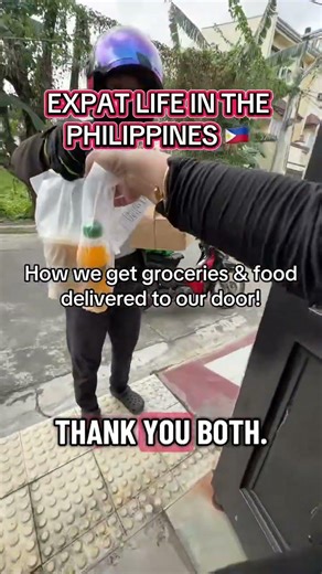 Expat life in the Philippines - How we get groceries and food delivered to our door!