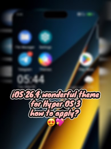 Apply iOS 26.4 Theme on Hyper OS 3