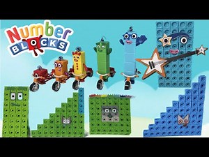 Making Numberblock 40 45 49 50 55 Building 40-50 club colour from MathLink Cubes