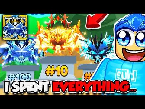 Spending ALL MY ROBUX To Become TOP 10 WORLD WIDE...