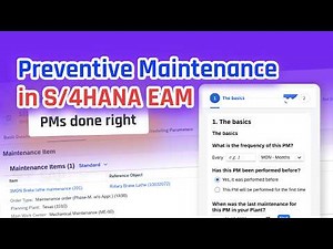 Preventive Maintenance (PM) in SAP S/4HANA EAM