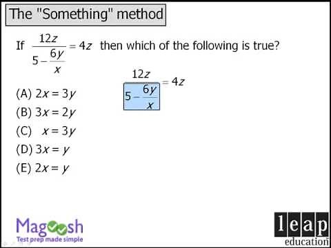 GMAT Math Tips: Something Method