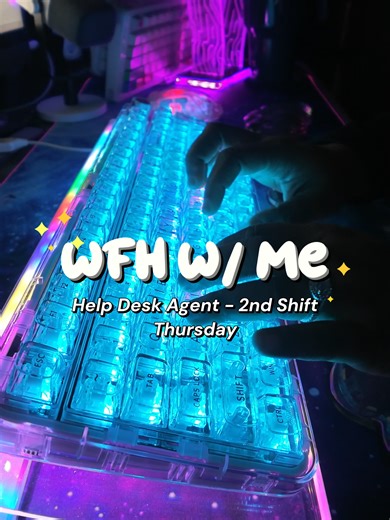 ✨Happy Thursday✨ Cleaning a keyboard is one thing...cleaning a transparent keyboard is another! Talk about a deep clean as you easily spot particles! Feat Keeb: @yunziikeyboard X98 • #WFHLife #TypingASMR #MechanicalKeyboard #RGBLights #KeebTok • • • yunzii, x98, keebs, keyboard, mechanical keyboard, transparent keycaps, wh. work from home