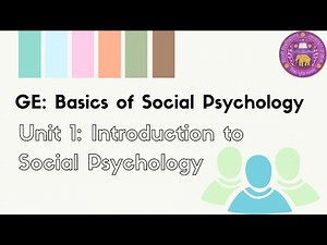 GE Basics of Social Psychology - Unit 1: Introduction to Social Psychology - DU 2024-25