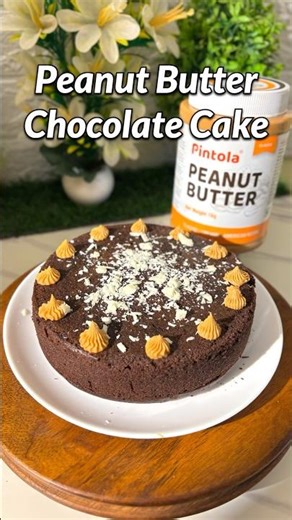 Peanut Butter Chocolate Cake ‪@pintola‬ #cake #recipe #shorts