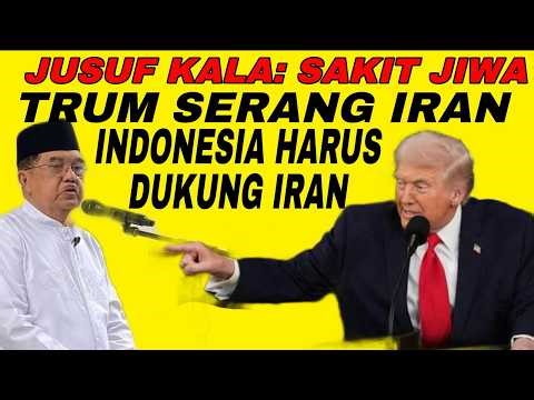 🚨JUSUF KALA SEBUR INDONESIA HARUS DUKUNG IRAN BUKAN AS & ISRAEL
