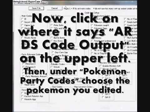 How to use Pokesav Tutorial (SoulSilver, HeartGold, Platinum, Pearl, & Diamond)