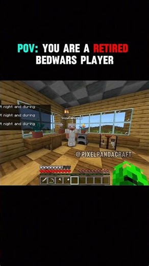 POV : You Are A Retired Bedwars Player। #shorts #minecraft #bedwars #minecraftshorts