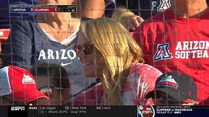 “Now back here with my daughter, it’s totally full circle.” Former Arizona Softball standout Jennie Finch discusses how special it is to be back in Oklahoma City supporting her former coach and his team. #WCWS | NCAA Softball