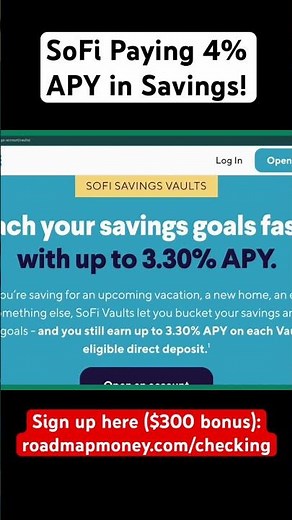 SoFi High Yield Savings Account (4% APY) #savings #bankaccount