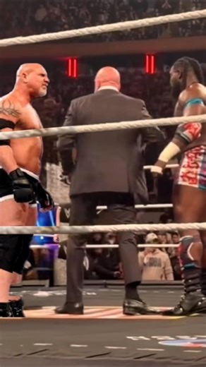 Goldberg Accept Oba Femi Open Challenge on Raw 🤯 #shortsfeed